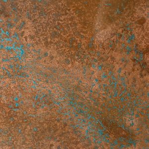 Northumberland Finish - Aged copper with verdigris Splashback
