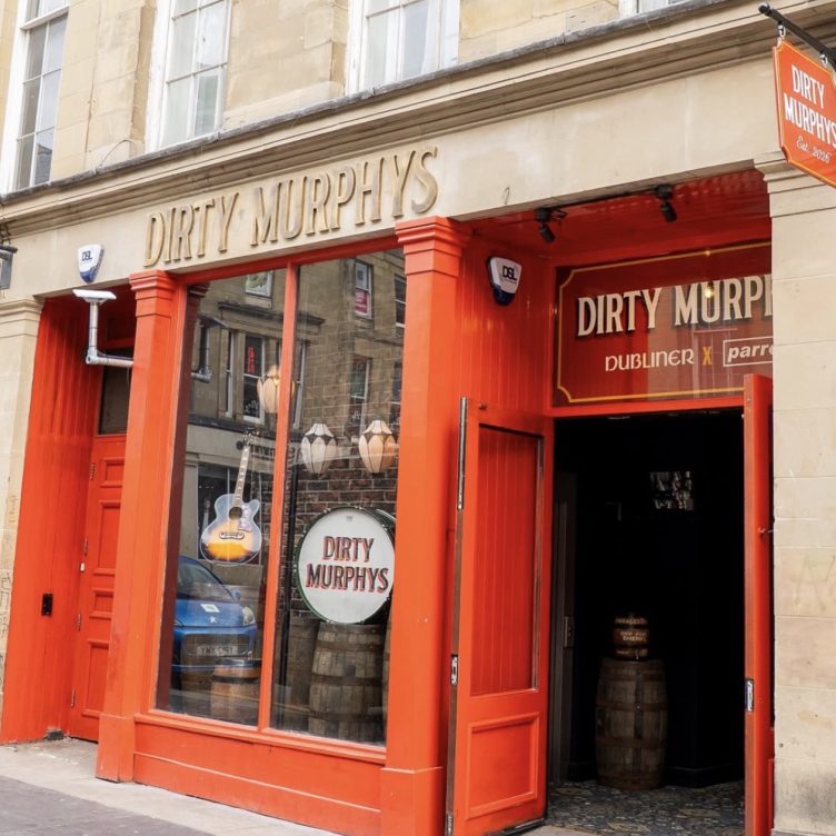 Dirty Murphys shopfront metal lettering