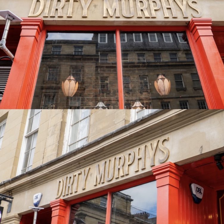 Dirty Murphys metal signage